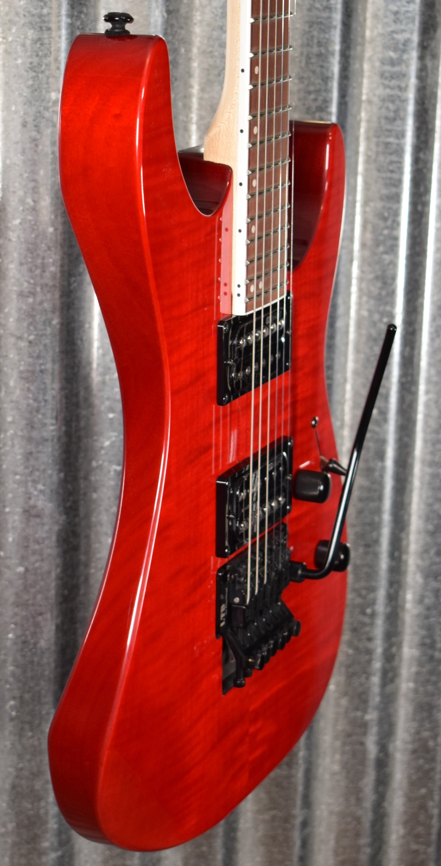 ESP LTD M-200FM See Thru Red Flame Top Guitar LM200FMSTR #0353