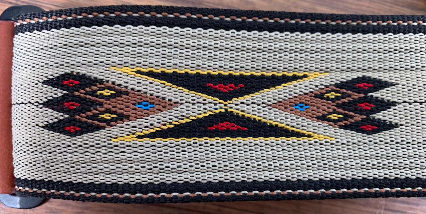 Levy's MSSN80-Tan 2" Polypropylene/jacquard Weave Guitar Strap