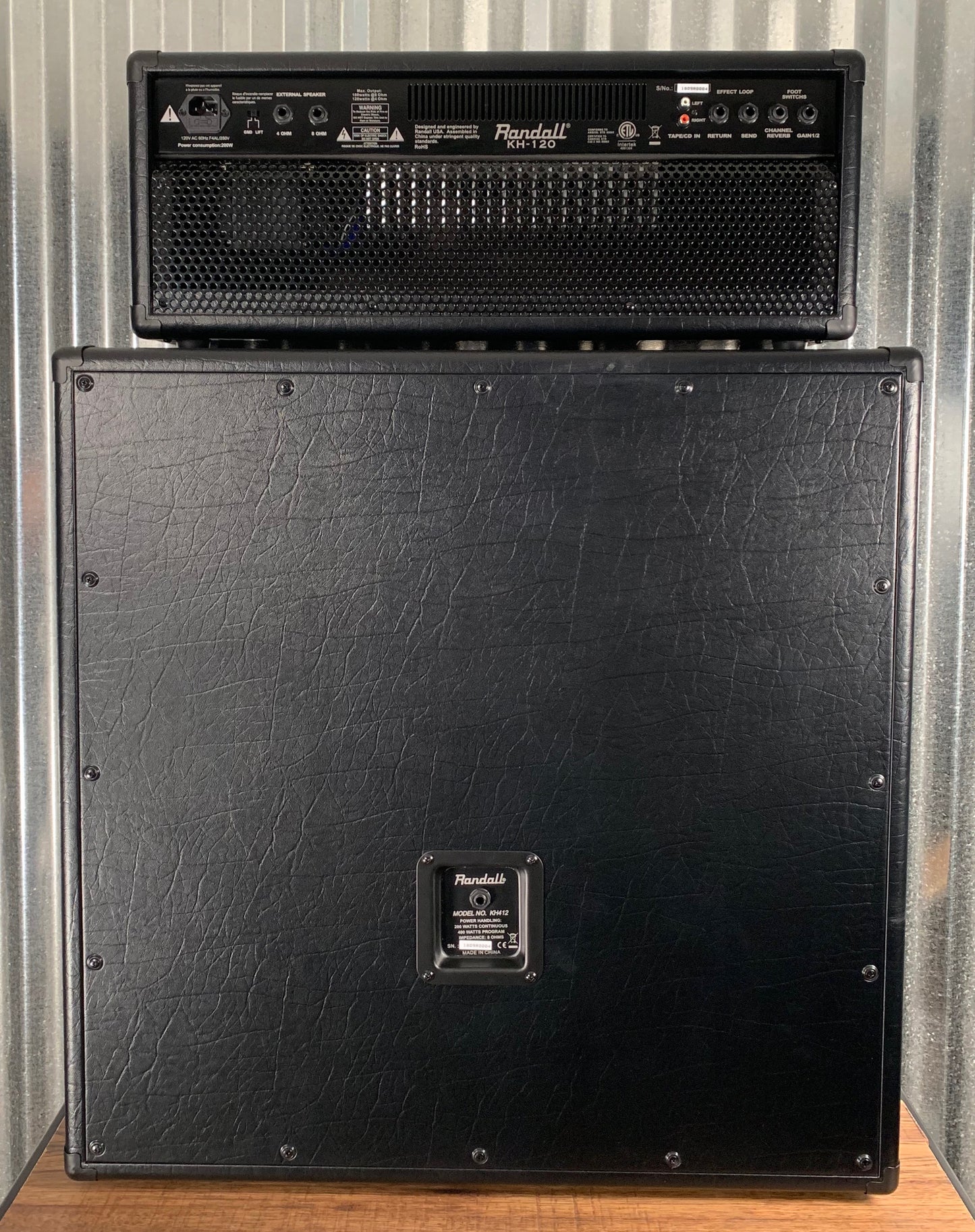 Randall Kirk Hammett KH120RHS 120 Watt Head & 4x12 Speaker Cabinet Half Stack
