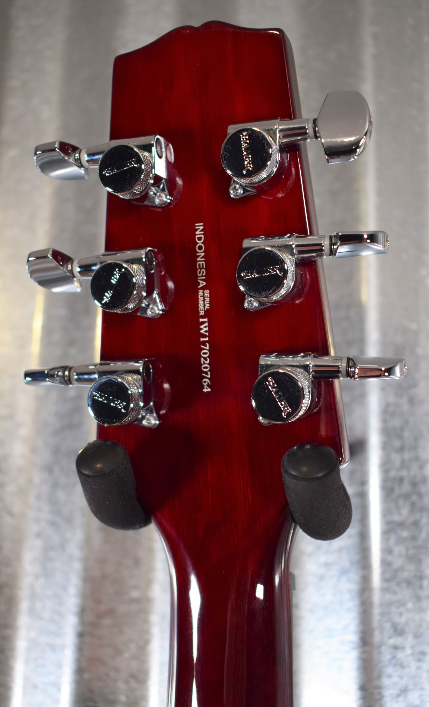 Hamer Archtop Flame Dark Cherry Wilkinson Tremolo Electric Guitar SATFW-DCB #0764