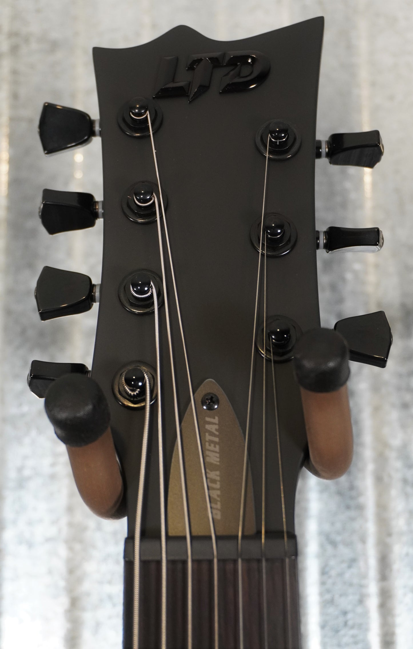 ESP LTD Viper 7 Baritone Black Metal Guitar LVIPER7BBKMBLKS #1026