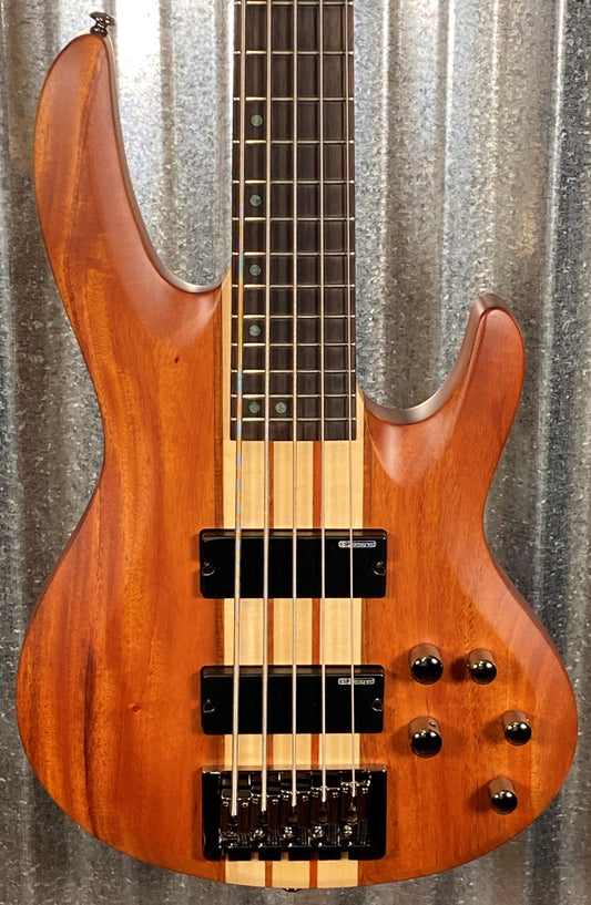 ESP LTD B-5E Mahogany Natural Satin 5 String Bass Blem #1894