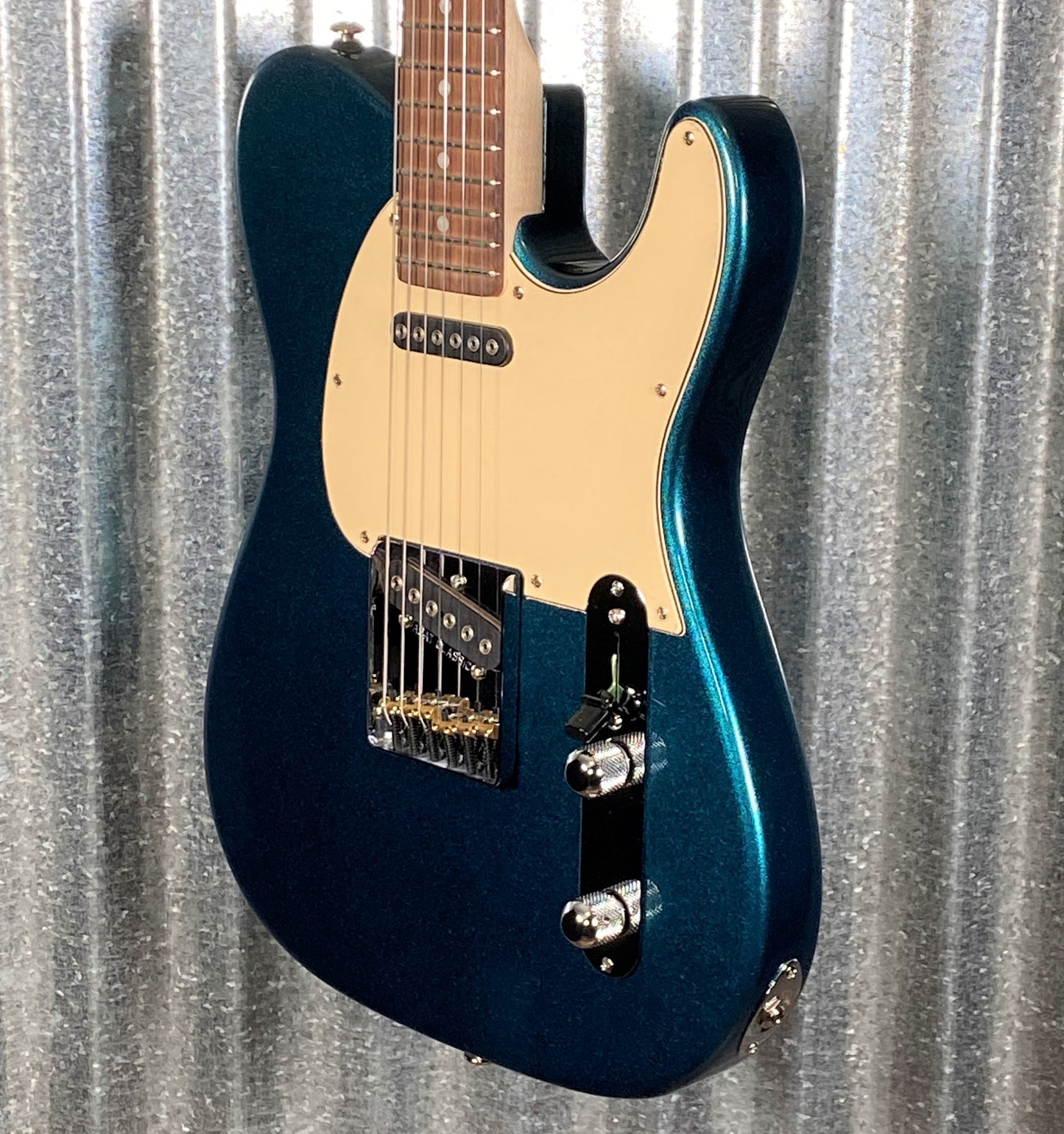 G&L USA 2023 Custom ASAT Classic Emerald Blue Metallic Guitar & Bag #1206 Used