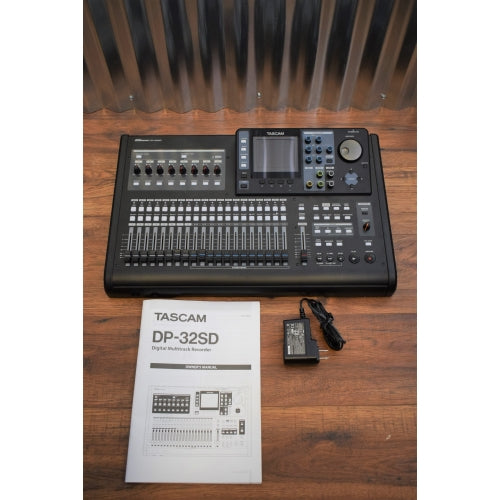 Tascam DP-32SD Digital 32 Track Portastudio Recorder Demo