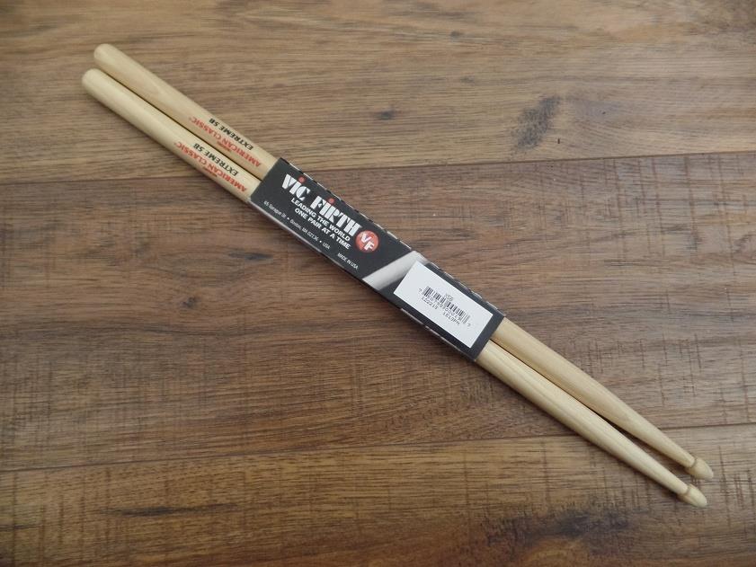 Vic Firth X5B American Classic Extreme 5B Hickory Wood Tip Drum Sticks 2 Pair *