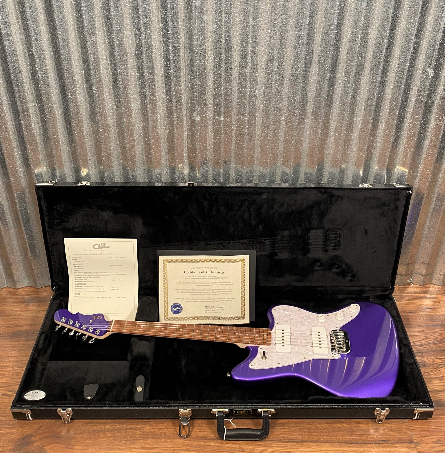 G&L USA Doheny Hardtail Plum Metallic Purple Guitar & Case #5221