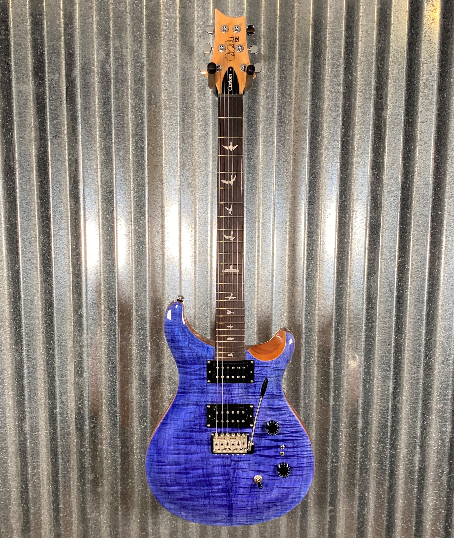 PRS Paul Reed Smith SE Custom 24-08 Faded Blue Guitar & Bag #7633