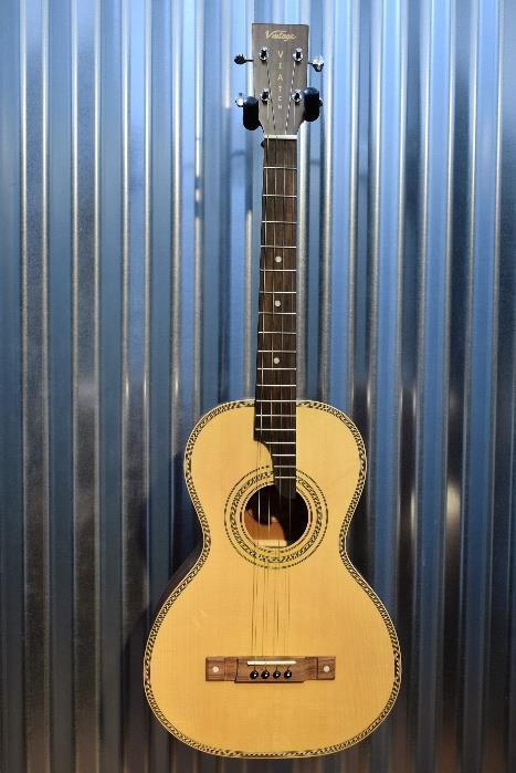 Vintage Viaten Paul Brett 4 String Tenor Acoustic Guitar & Bag VTE800N #3283