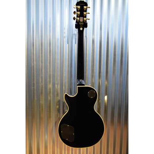 Epiphone Les Paul Custom Pro Gloss Black Gold Hardware Guitar & Bag USED #763