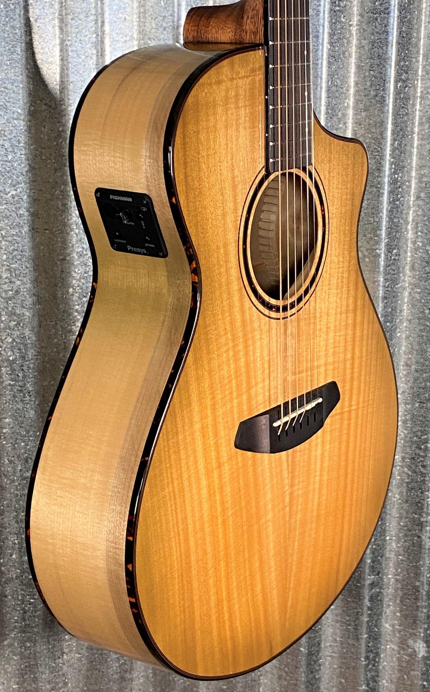 Breedlove Pursuit Exotic S Concert CE Sweetgrass Myrtlewood Acoustic Electric Guitar #8418