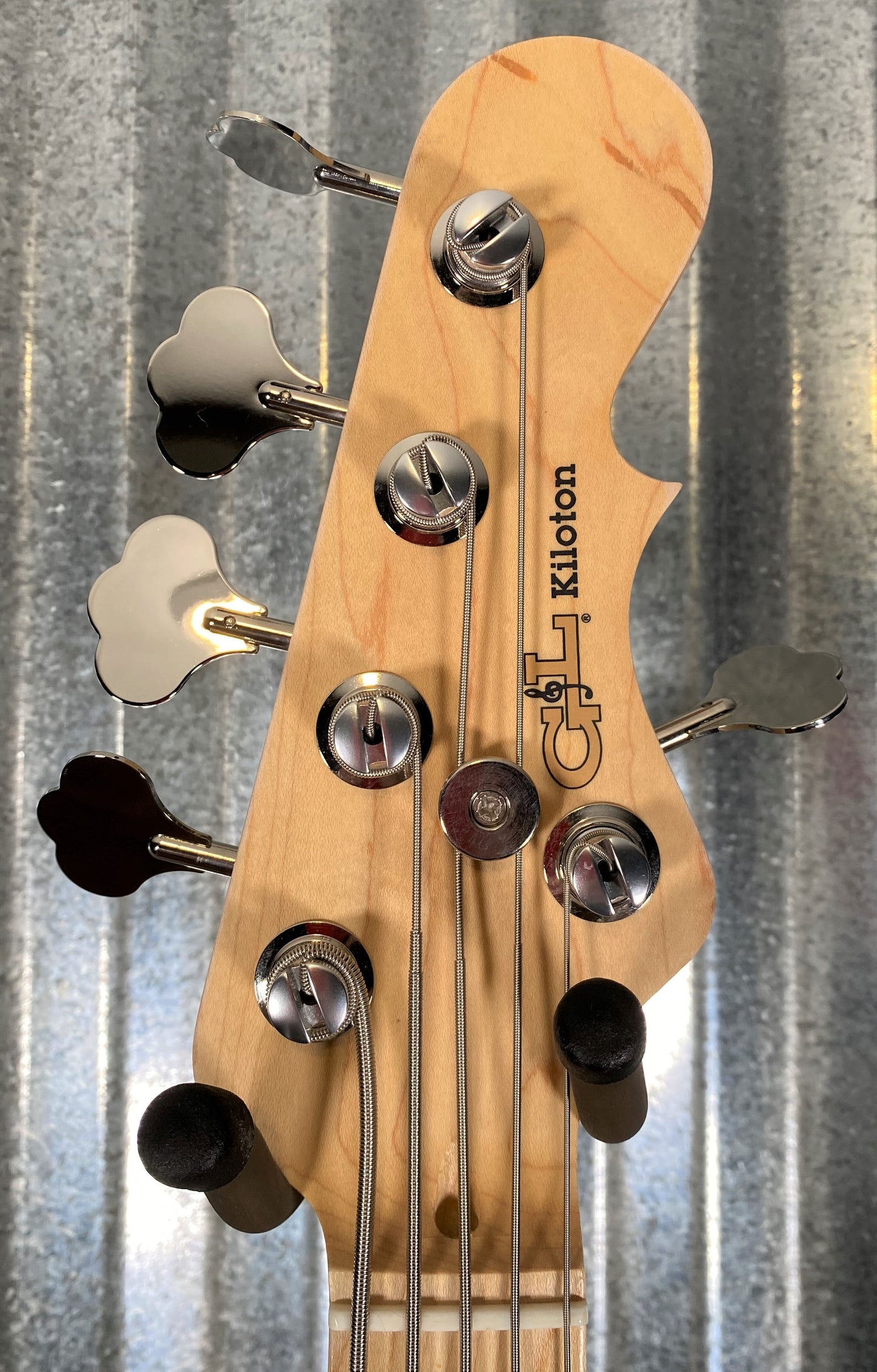 G&L USA Kiloton 5 String Butterscotch Blonde Bass & Case #7092
