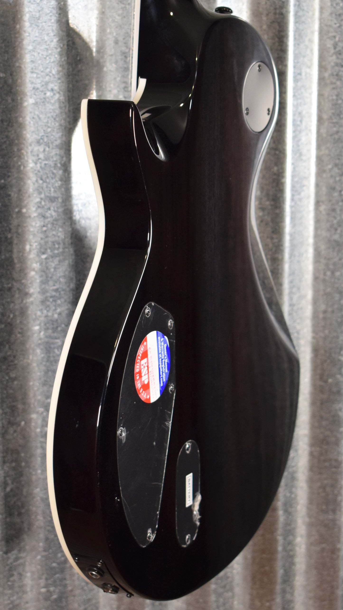 ESP LTD EC-1000 Piezo Bridge Quilt Top See Through Black Guitar EC1000PIEZOQMSTBLK #1983 B Stock