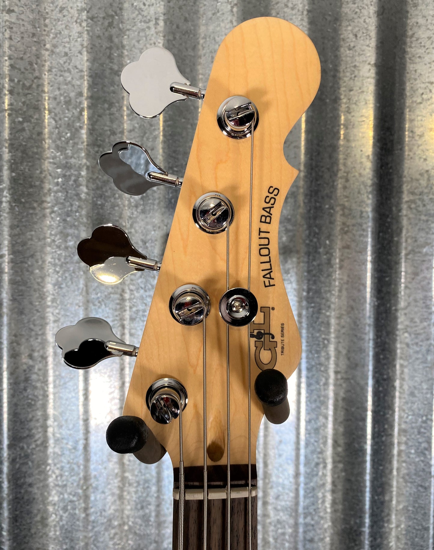 G&L Guitars Tribute Fallout Bass Short Scale 4 String Jet Black #4764