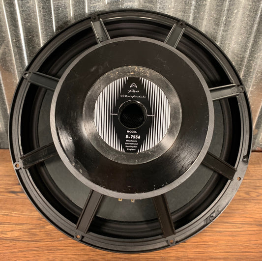 Wharfedale Pro D-755-A 18" 400 Watt 8 Ohm Cast Frame Replacement Bass Woofer Speaker