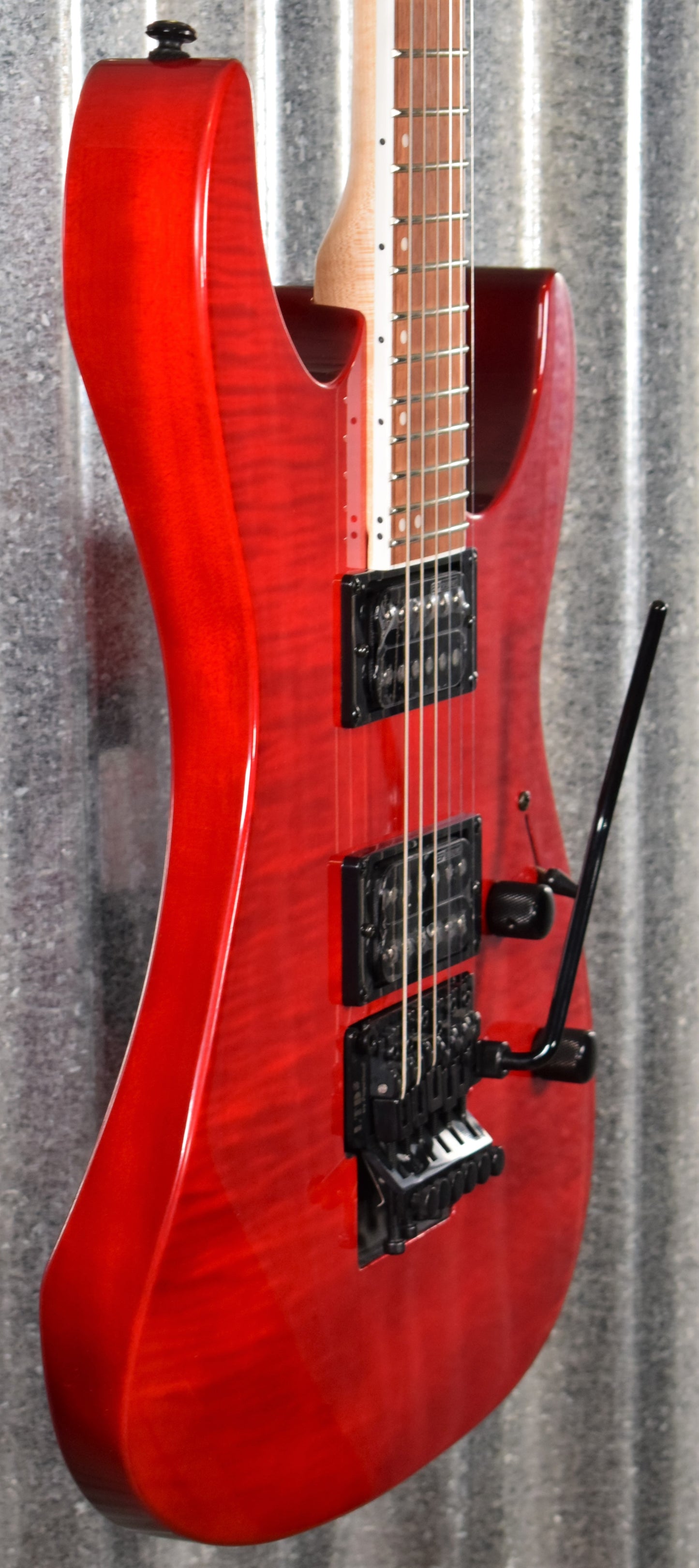 ESP LTD M-200FM See Thru Red Flame Top Guitar LM200FMSTR #0070