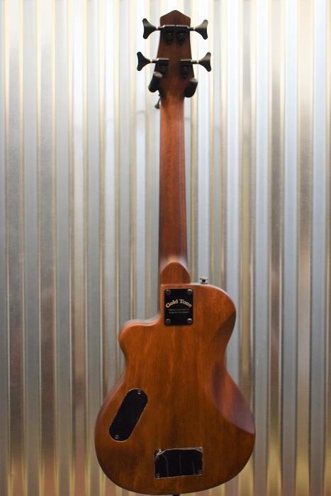 Gold Tone Microbass ME-BASS Single Cut Solid Mahogany 23" Scale Bass & Bag