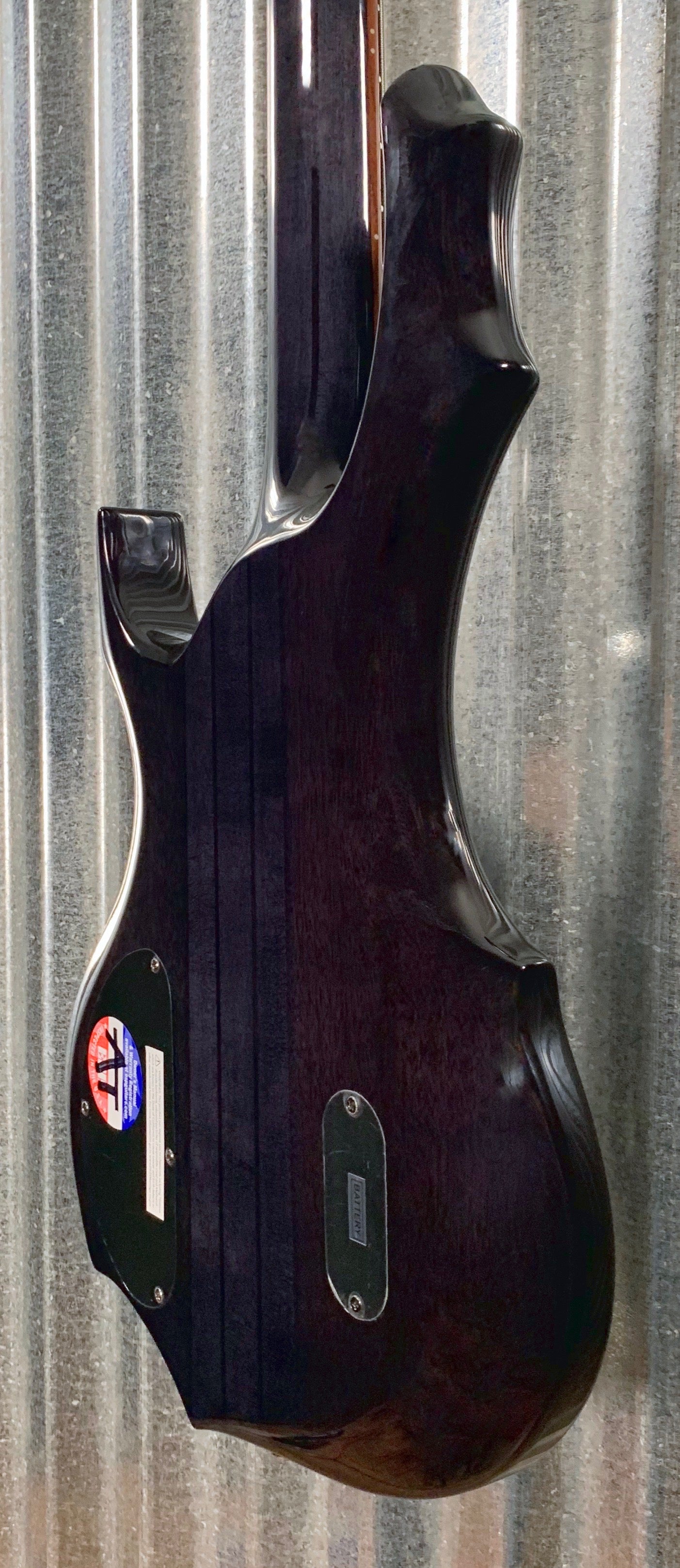 ESP LTD F-415FM Flame See Thru Black Seymour Duncan 5 String Bass & Case LF415FMSTBLK #0552 Demo