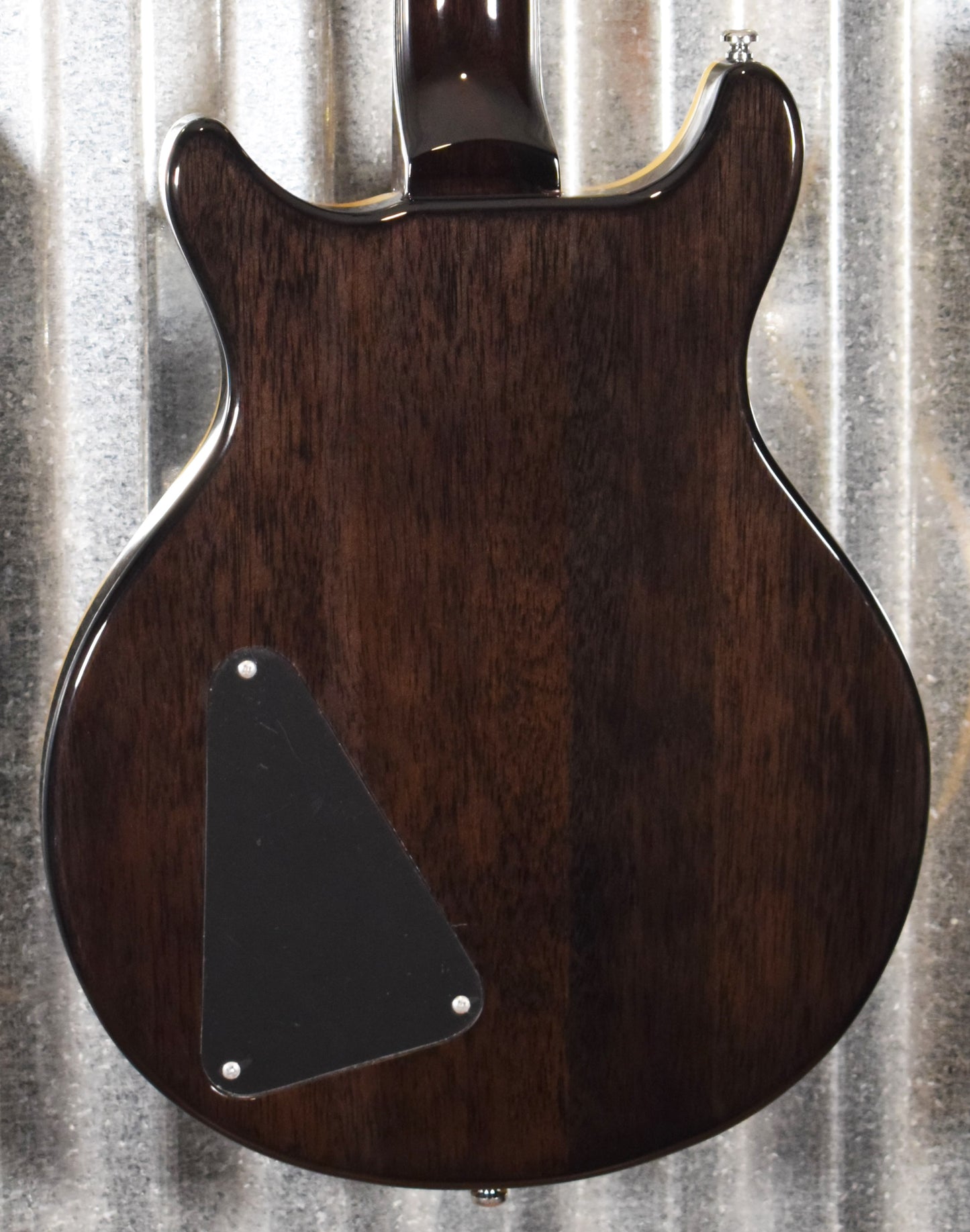 Hamer Archtop Flame Trans Black Double Cut Electric Guitar SATF-TBK #0201