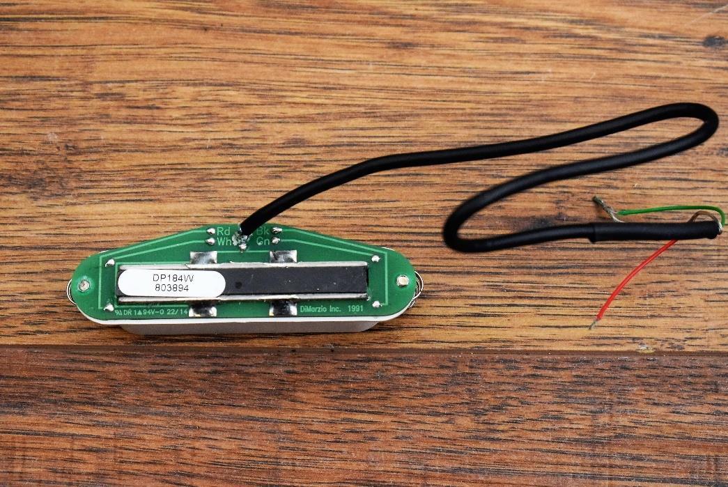 Dimarzio DP184W Chopper Bridge Single Coil Size Humbucker Guitar Pickup White Used