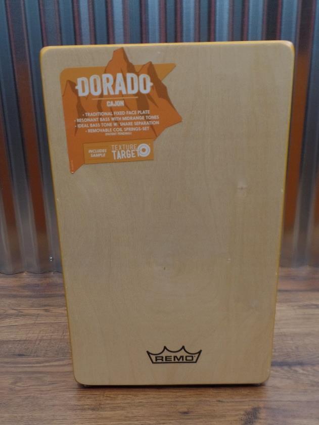 Remo CJ-6220-A1 Dorado Cajon with Natural Face Plate & Amber Body #5002 *