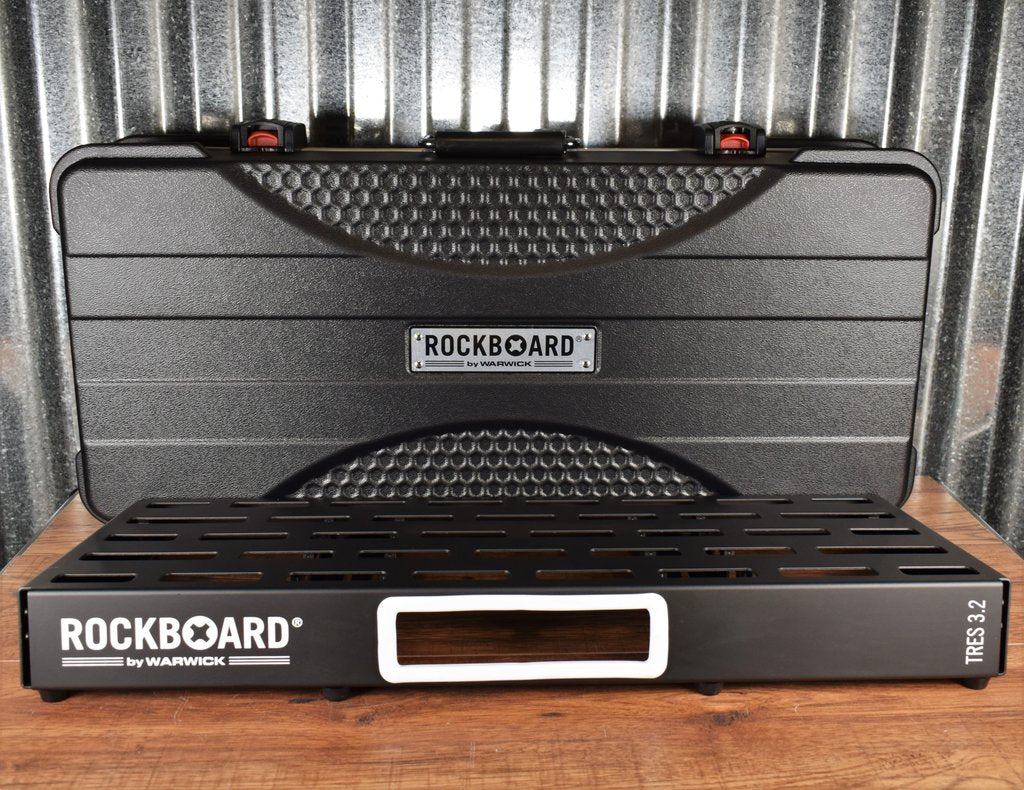 Warwick Rockboard Tres 3.2 A Guitar Effect Pedalboard & ABS Hard Case Open Box