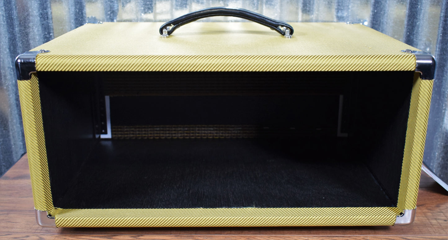 Gator Cases GR-RETRORACK-4TW 4 Space Guitar & Bass Amplifier/Effects Rack Case Tweed