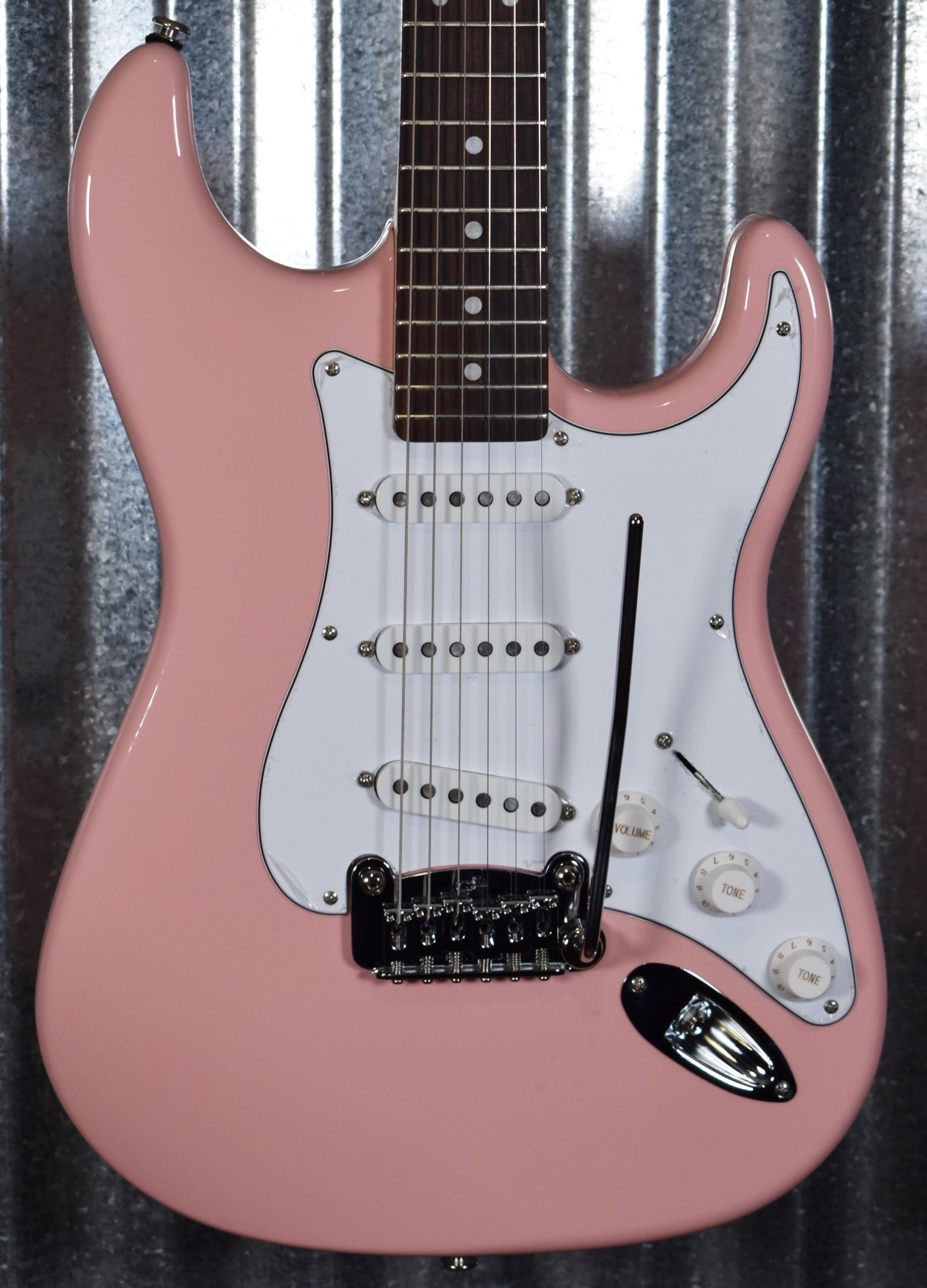 G&L USA Legacy Shell Pink Rosewood Satin Neck Guitar & Case #5350