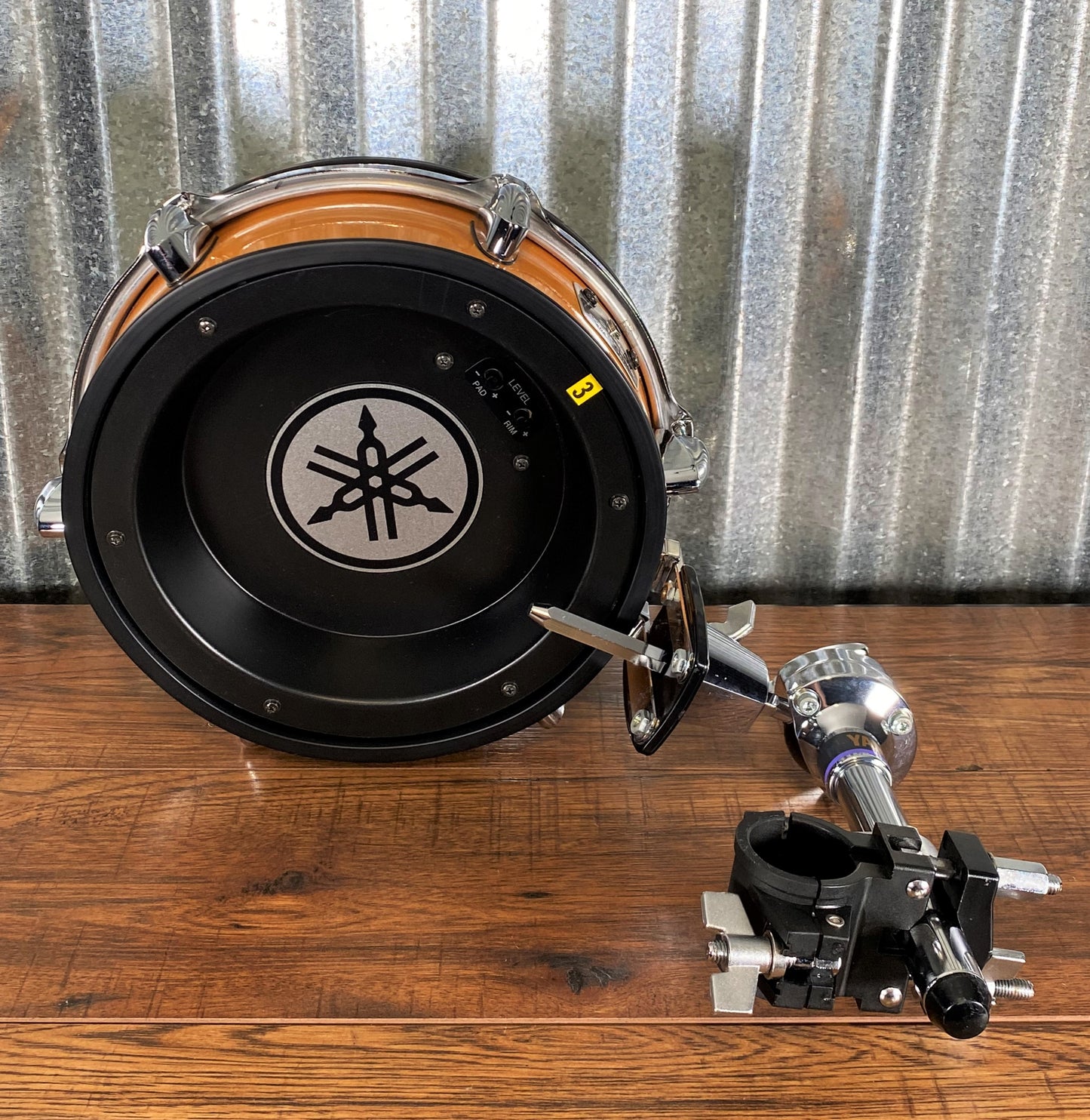 Yamaha DTEXTREME RHP100T 10" Electronic Tom Drum Trigger Pad With Birch Wood Shell & Mounting Hardware #2 Used