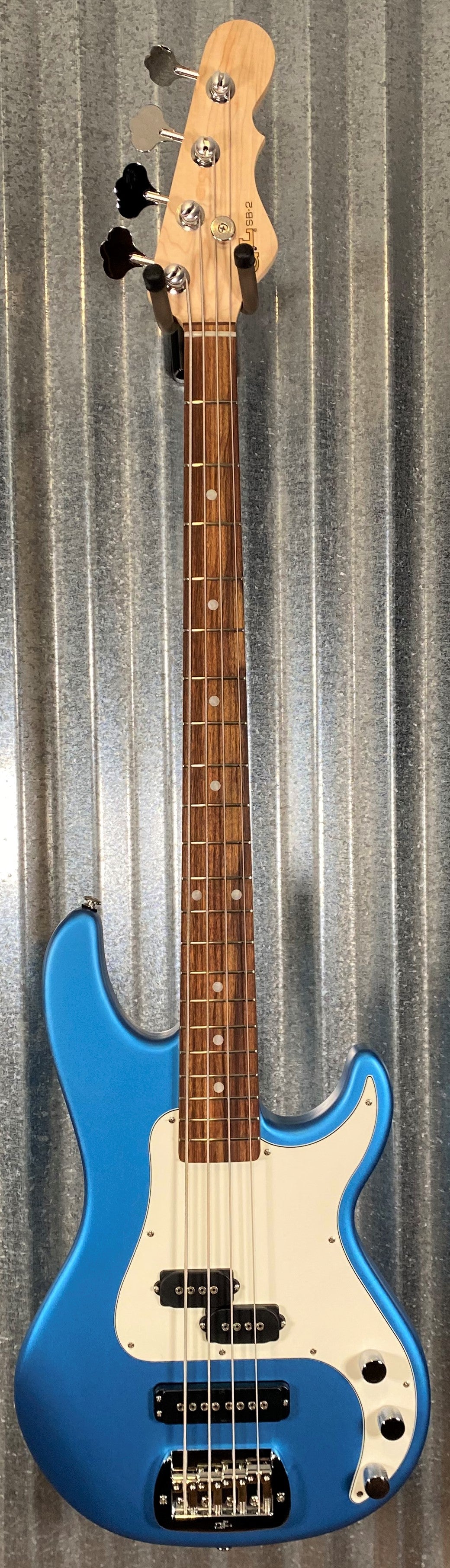 G&L USA SB-2T Tone Mod Lake Placid Blue Frost 4 String Bass & Case #6003