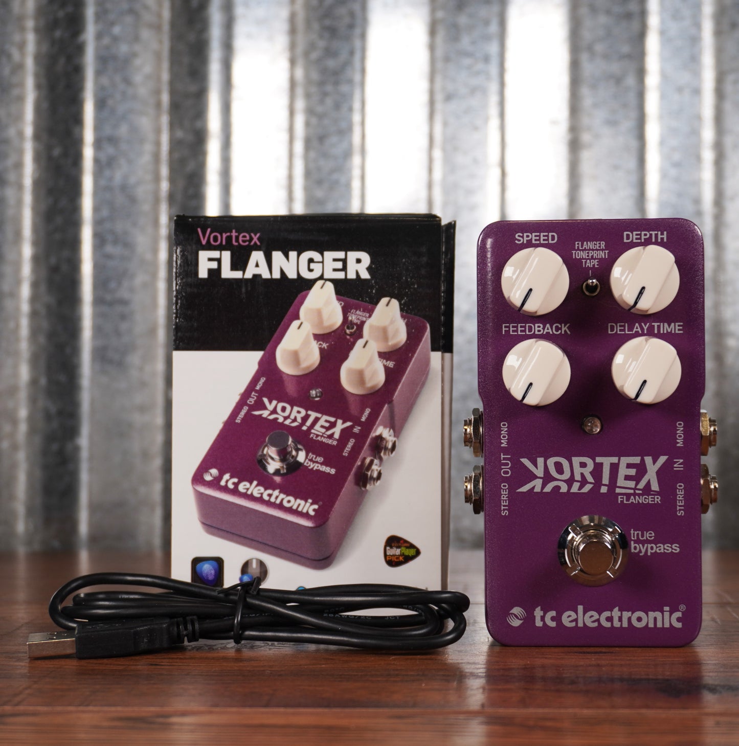 TC Electronic Vortex Flanger Tone Print Guitar Effect Pedal Used