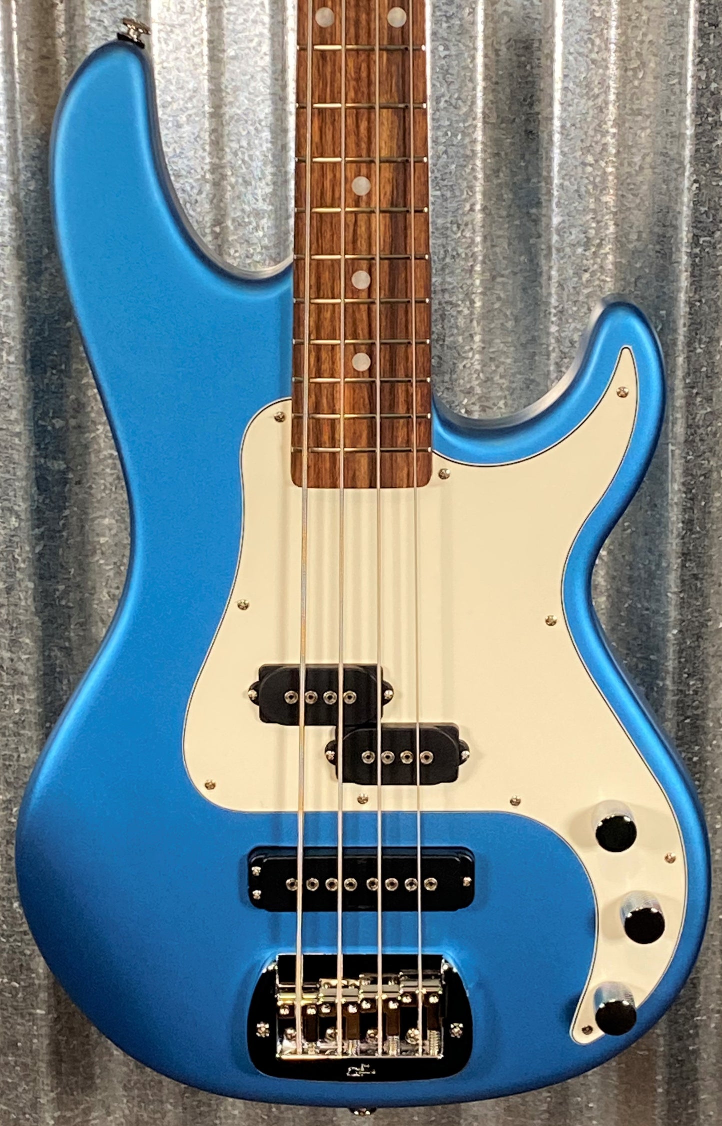 G&L USA SB-2T Tone Mod Lake Placid Blue Frost 4 String Bass & Case #6003