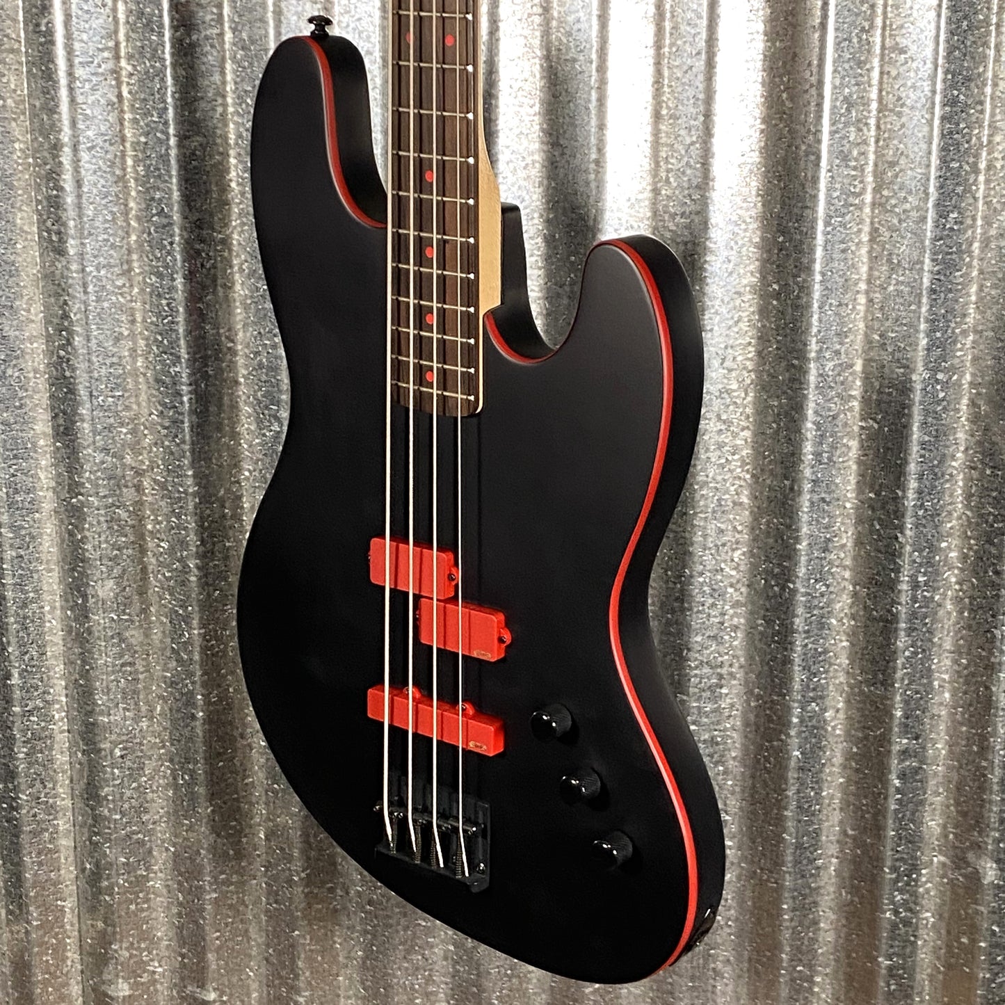 ESP LTD FBJ-400 Frank Bello 4 String Bass EMG PJ Black Satin #0997 Used