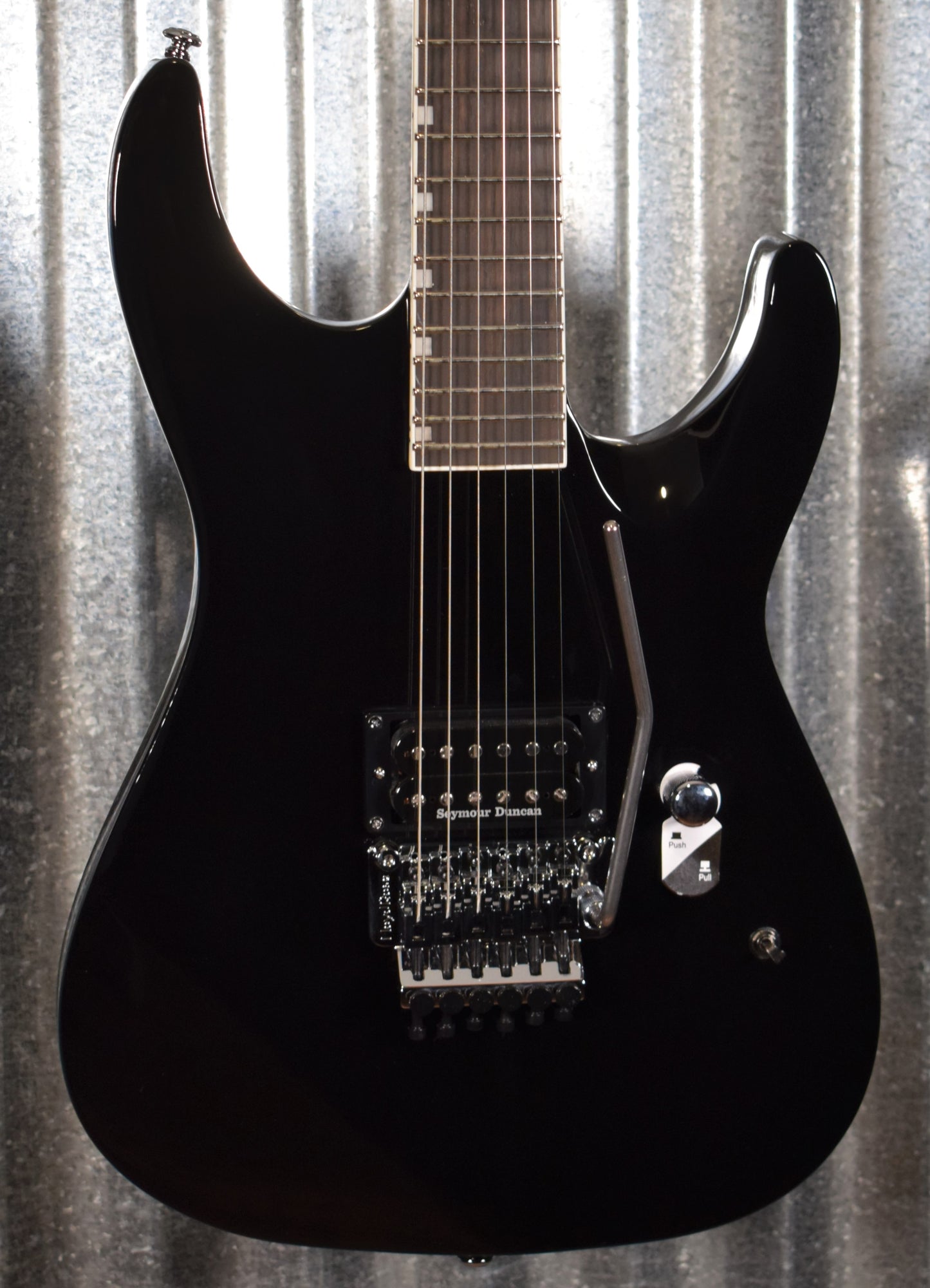 ESP LTD M-1 Custom Black Guitar & Case LM1CTM87BLK #1401