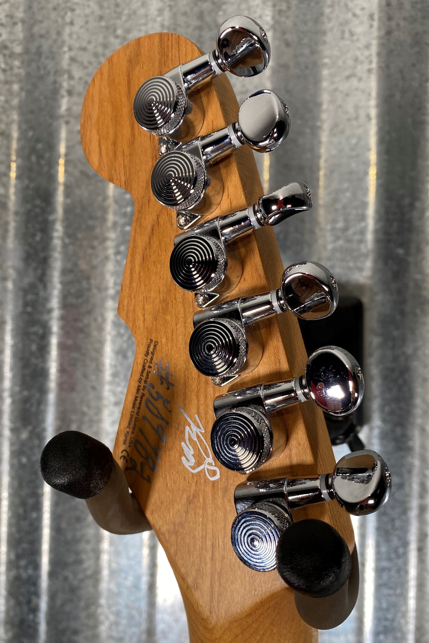 Reverend Double Agent OG Midnight Black Guitar #0978 B Stock