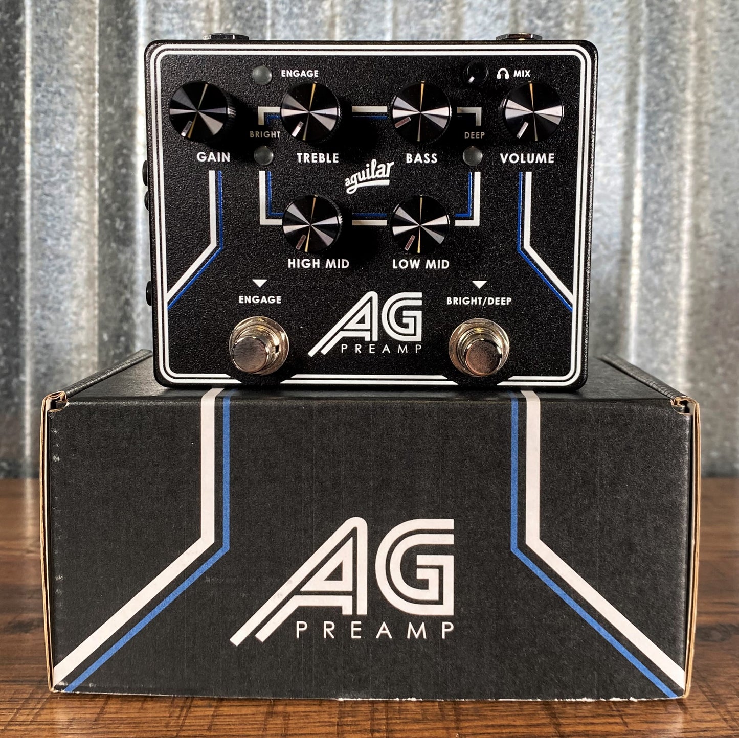Aguilar AG Preamp Bass EQ Direct Box Effect Pedal