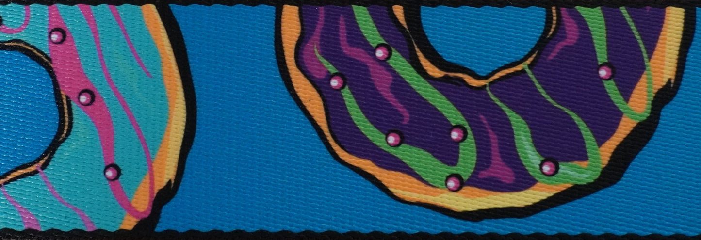 Levy's MPD2-120 2” Polyester Guitar Bass Strap with Sprinkled & Glazed Donuts Motif