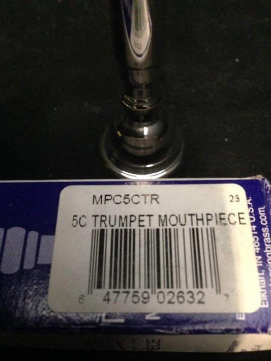 Blessing Brass MPC5CTR 5C Silver Plate Trumpet Mouthpiece*