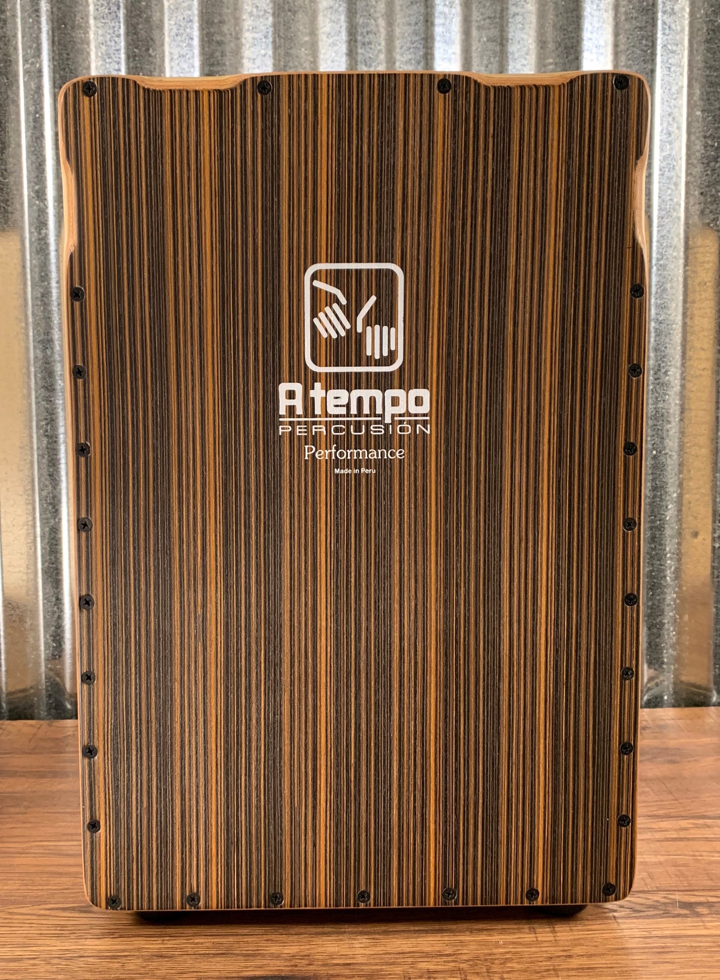 Atempo Percussion CJ-PERF-02 Java Stripe Performance Series Cajon & Bag