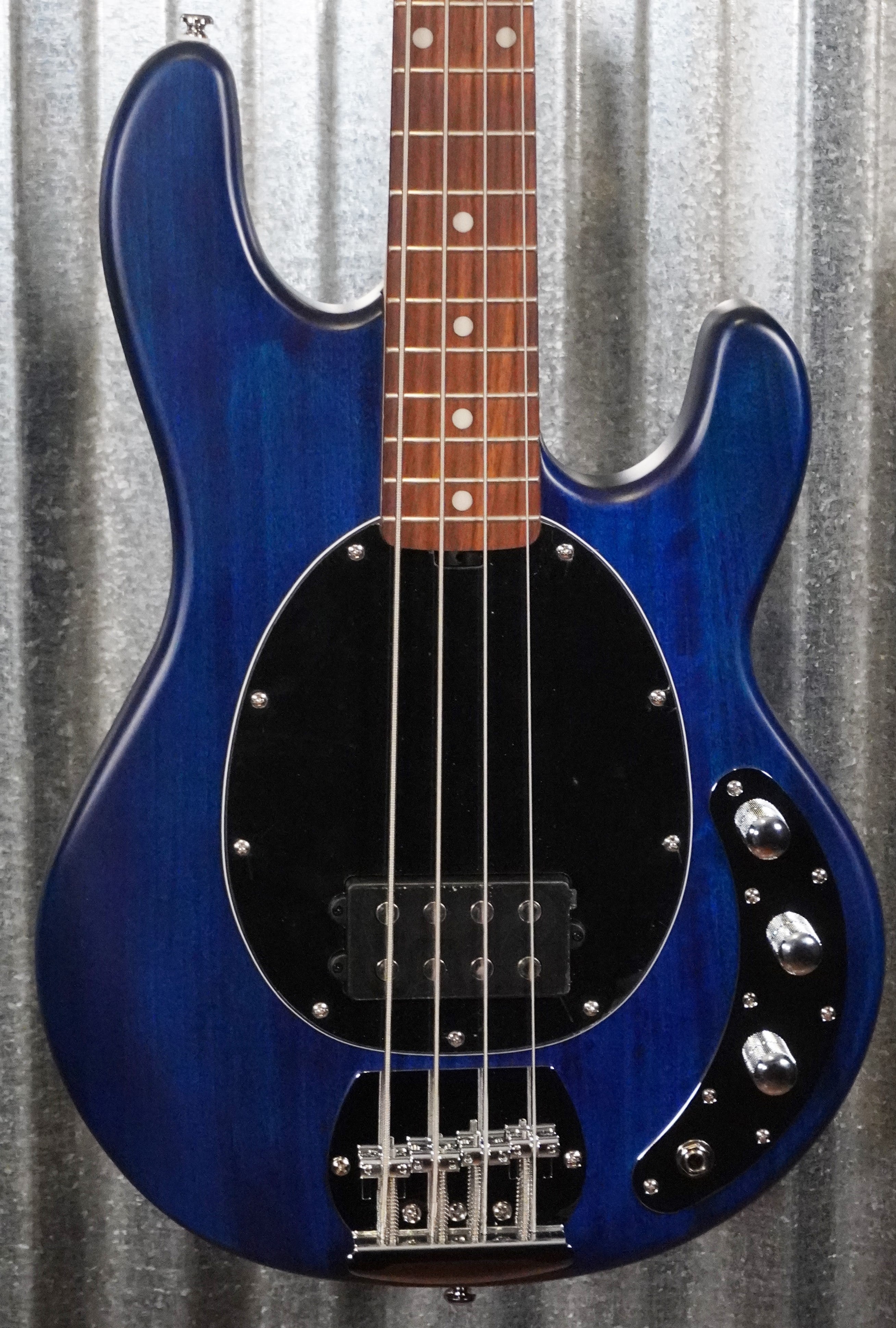 Sterling by Music Man Stingray 4 String Bass Trans Blue Satin Bass  RAY4-TBLS-R1 #3949