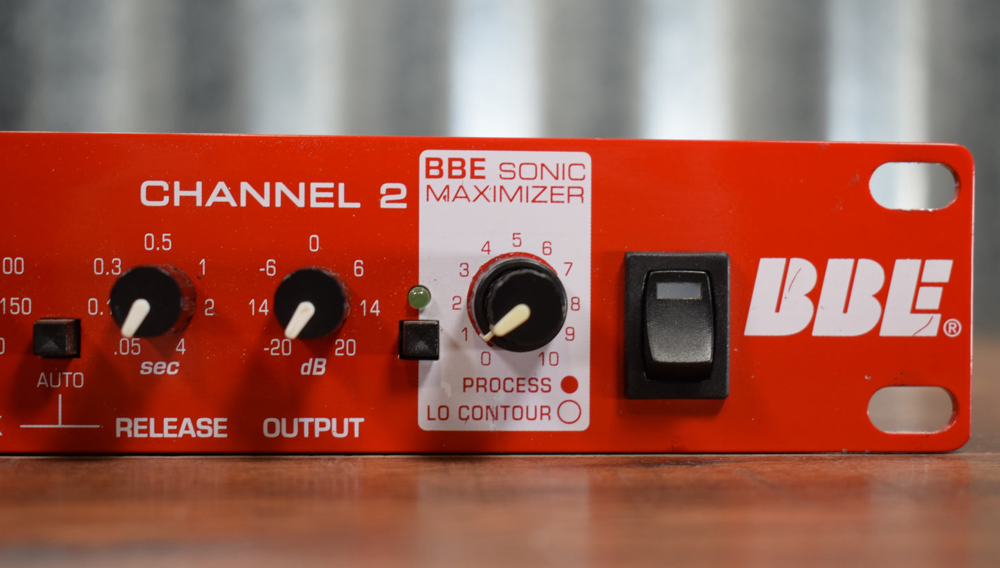 BBE MaxCom Rack Mountable Dual Channel Compressor Used