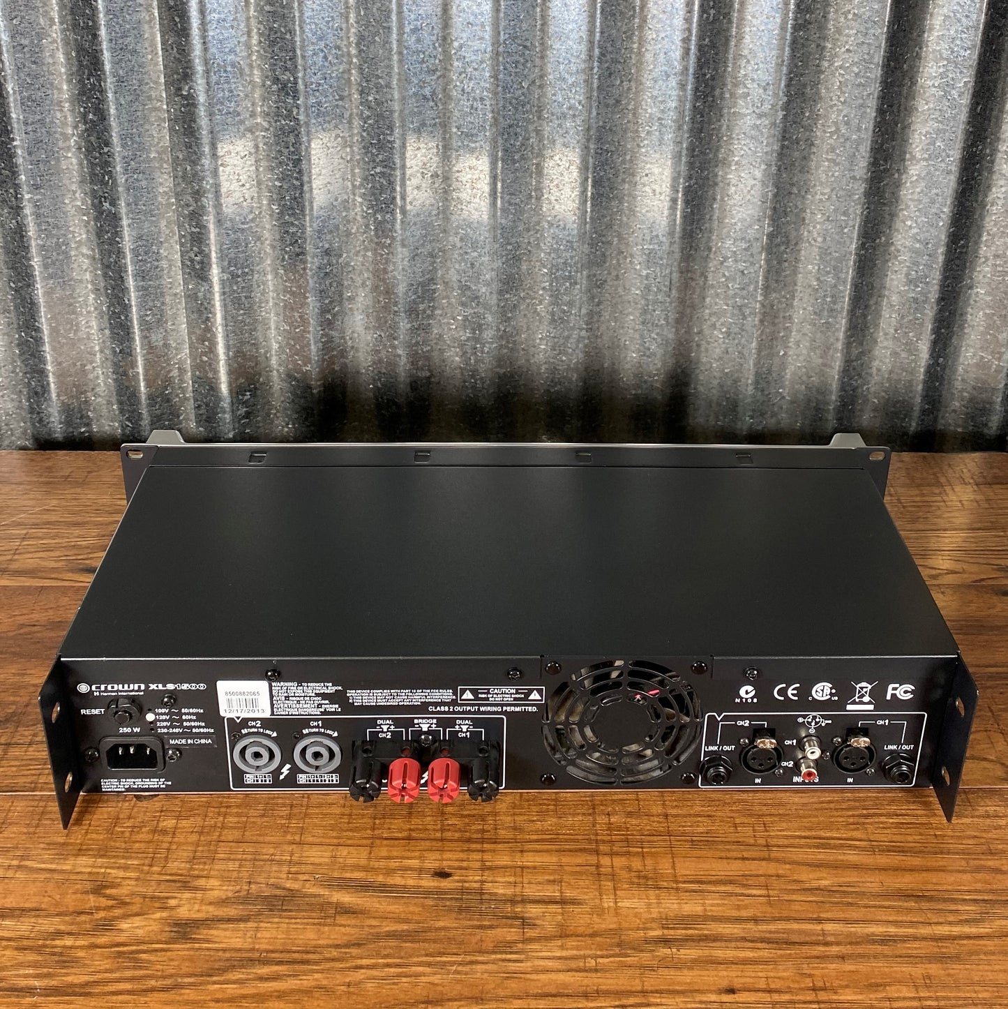 Crown XLS 1500 Two Channel Lightweight 525 Watt PA Power Amplifier Used