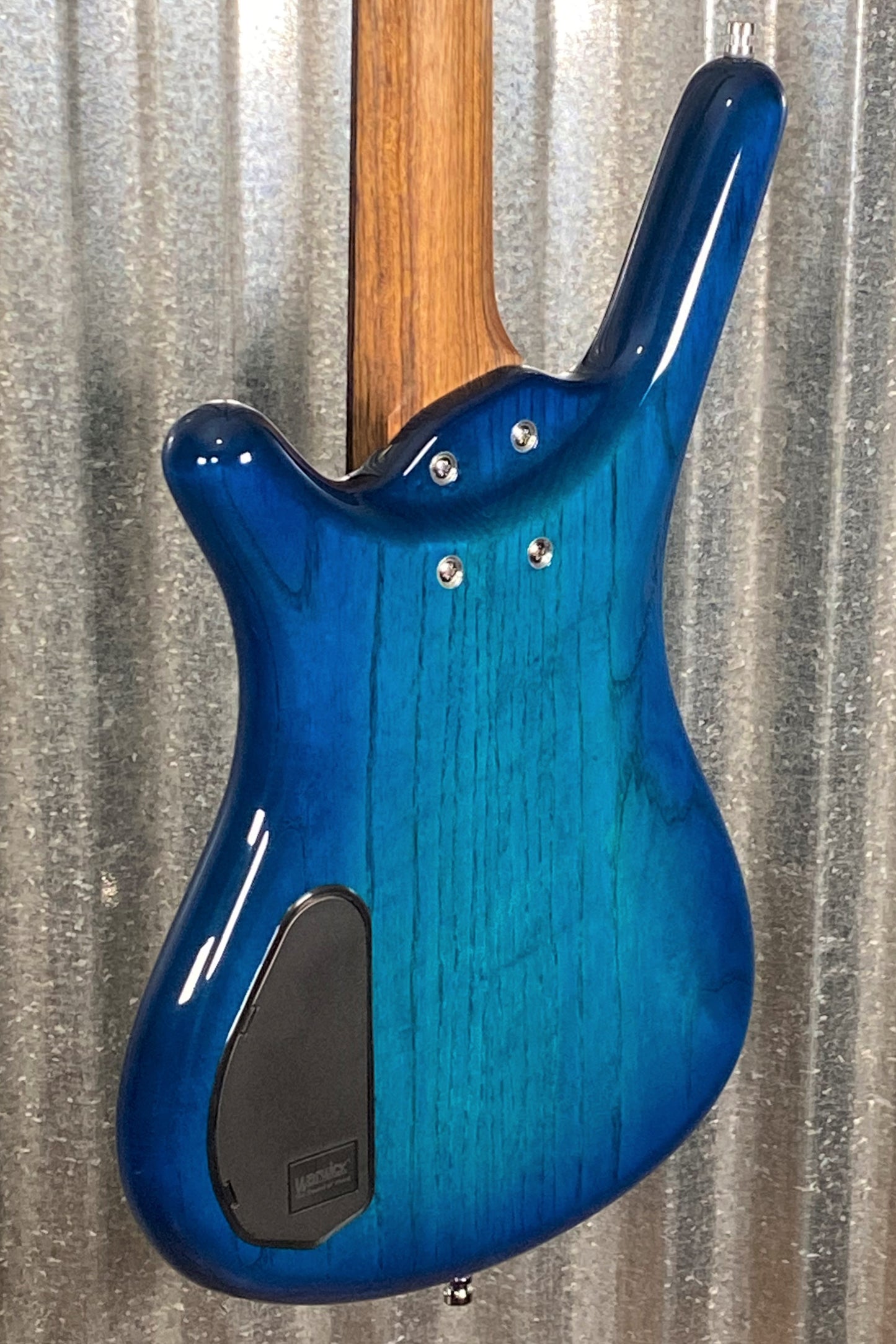 Warwick German Pro Series Corvette $$ 5 String Bass LTD Edition Lagoon Blueburst & Bag #0522