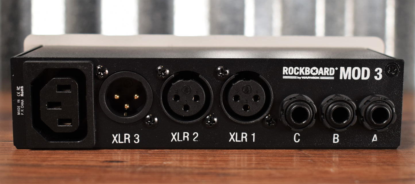Warwick Rockboard MOD 3 White TRS XLR Vocal Guitar Effect Pedalboard Patchbay Module Demo