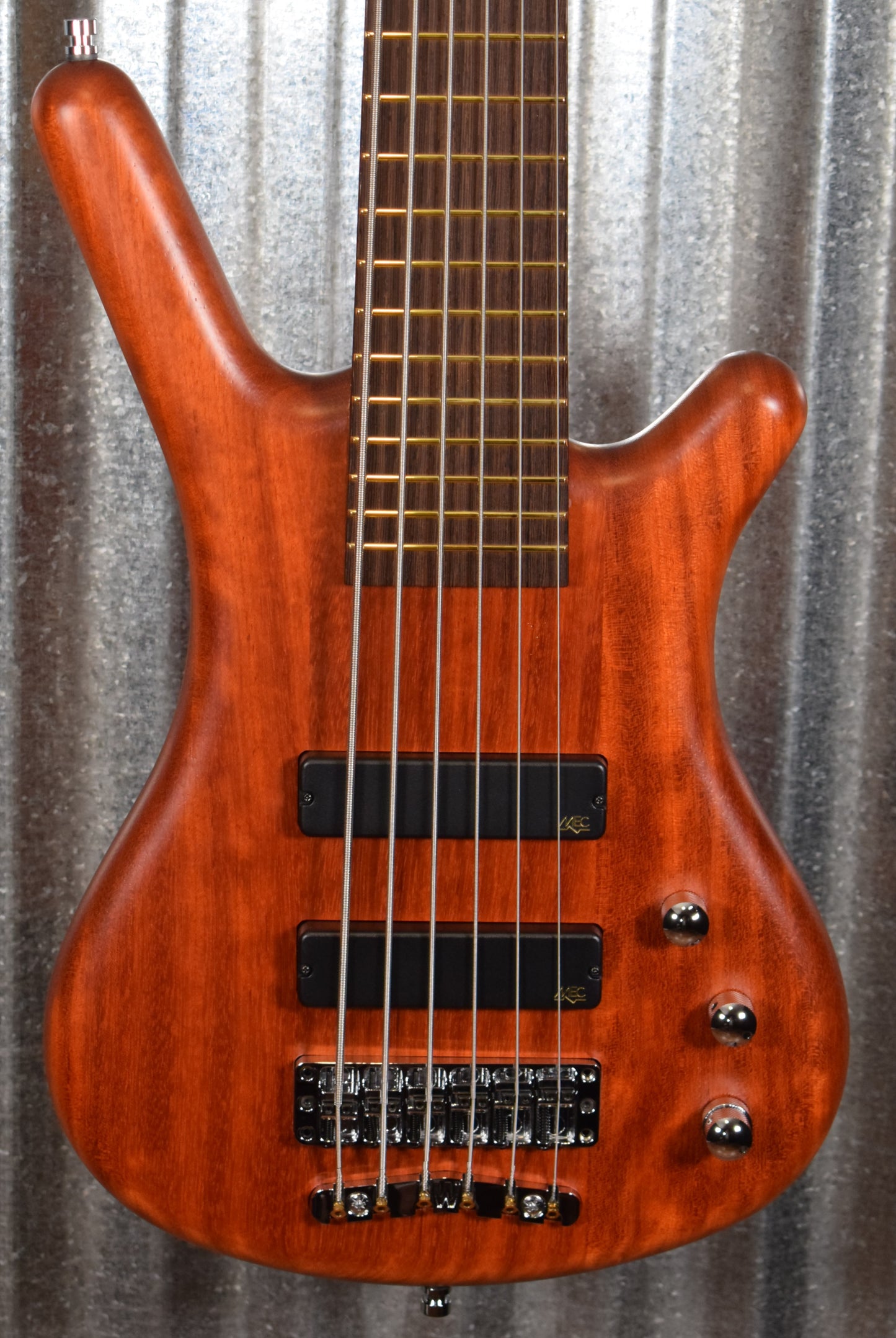 Warwick German Pro Series Corvette 6 String Active Bass Bubinga & Bag #9721