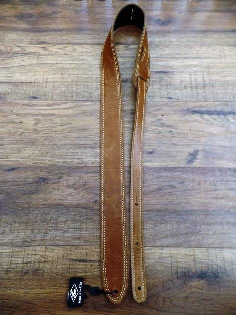 LM Products GP-2 C Element Leathers Premium Leather Guitar Strap in Saddle