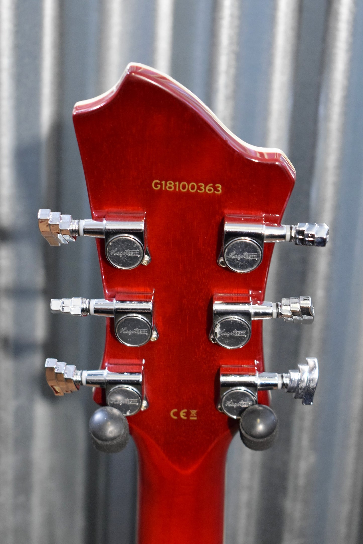 Hagstrom Swede F Wild Cherry Transparent Semi Hollow Electric Guitar #0363 Demo