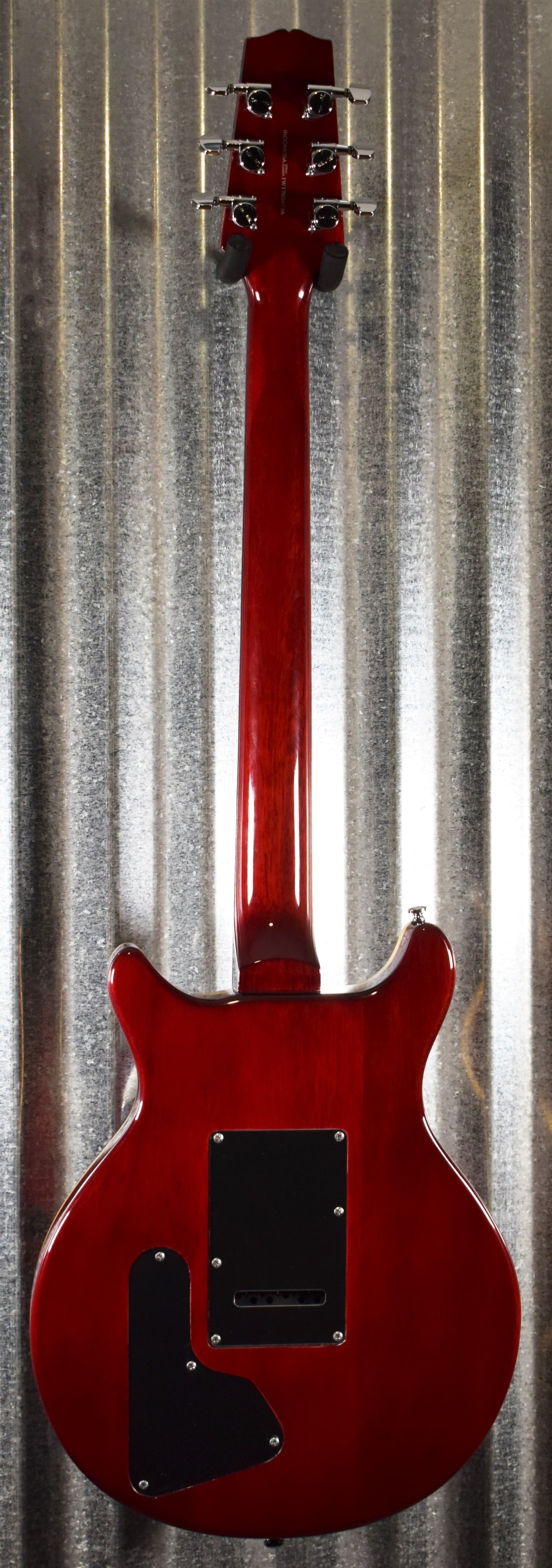 Hamer Archtop Flame Dark Cherry Wilkinson Tremolo Electric Guitar SATFW-DCB #0736