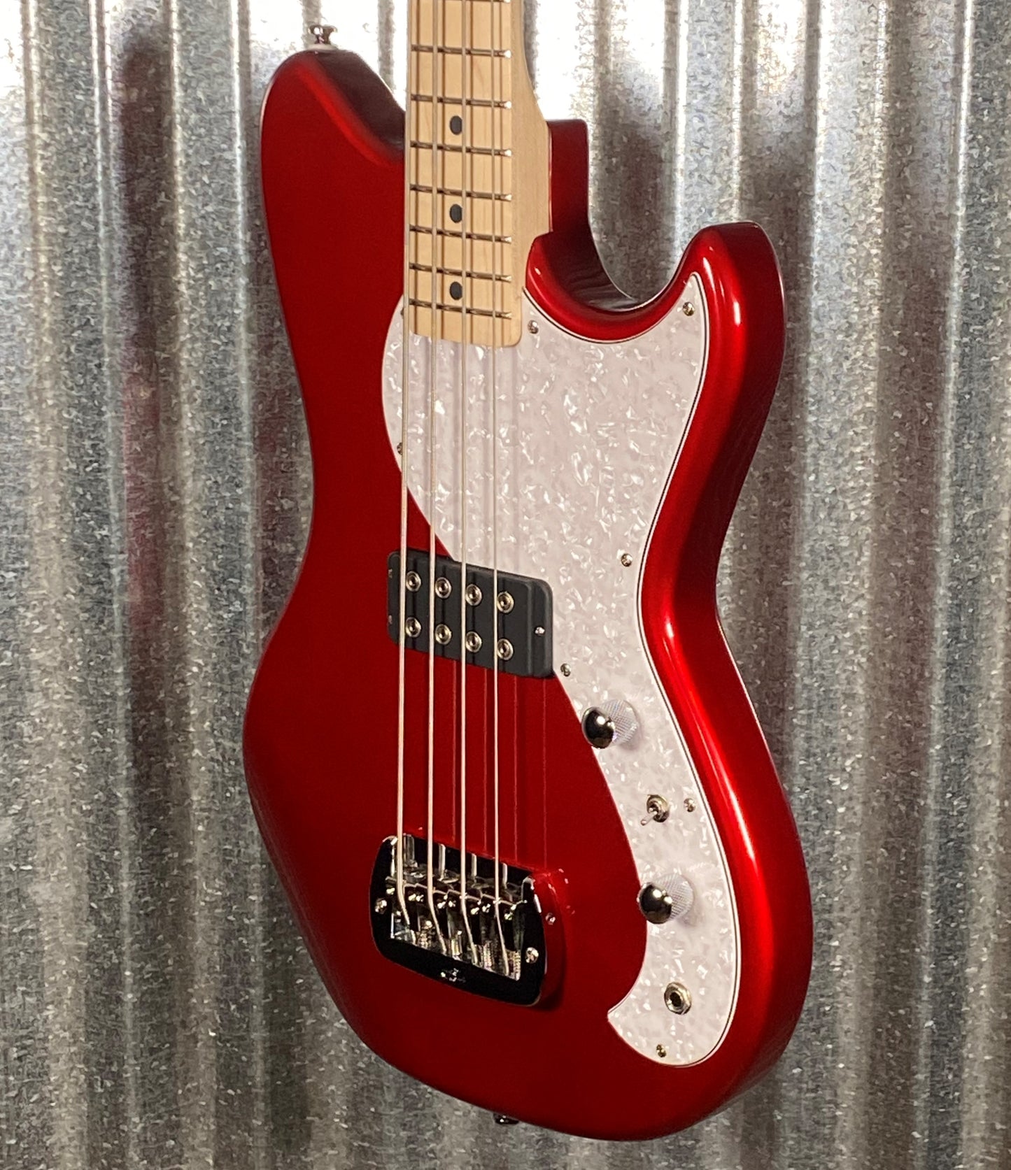 G&L Guitars Tribute Fallout Bass Short Scale 4 String Candy Apple Red #2223