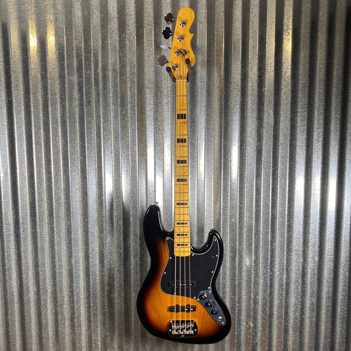 G&L Tribute JB 4 String Jazz Bass 3 Tone Sunburst #4698