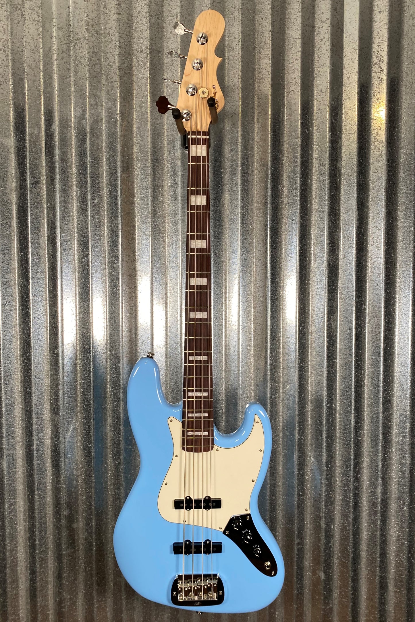 G&L USA JB 4 String Bass Himalayan Blue & Case #7113